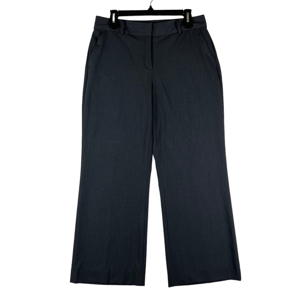 Liz Claiborne Sophie Wide Leg Pants Trousers Womens Size 10 Dark Gray